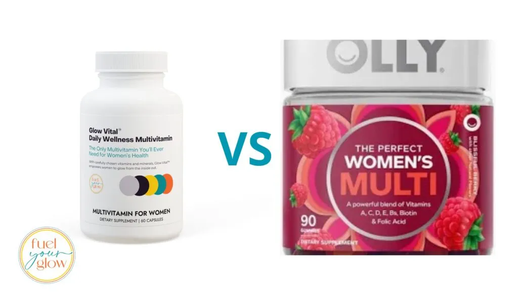 olly women’s multivitamin gummy vs glow vital