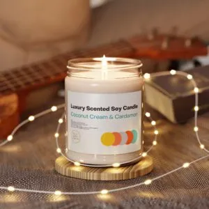 Blissful Glow Soy Candle – Eco-Friendly Aromatic Luxury